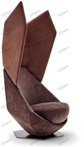 Arketipo Вращающееся кресло из ткани с высокой спинкой sun-id-1394172