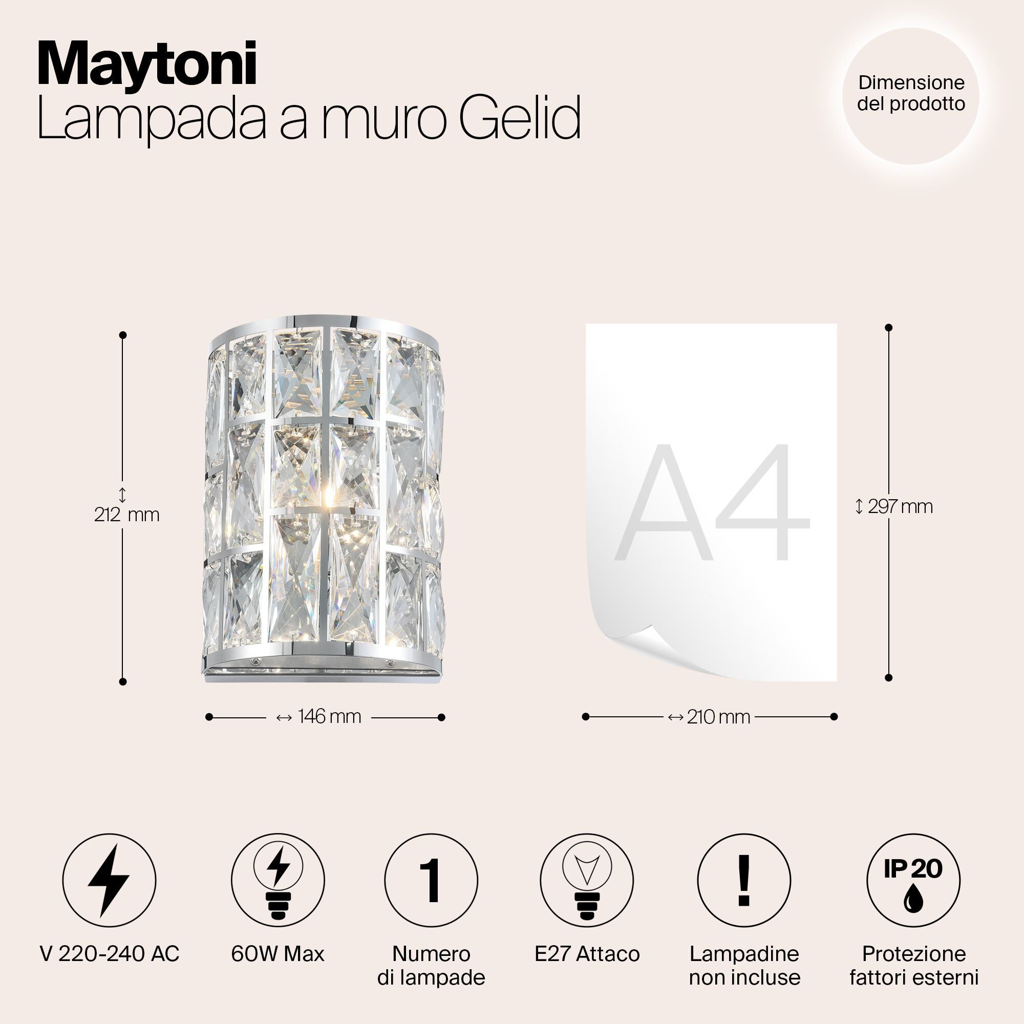 Кристалл аппликация Maytoni Gelid ARCH-00016678 - Вид №6