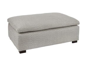 Прямоугольный пуф из ткани