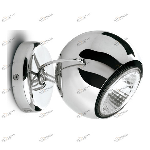 Светильник настенно-потолочный серебристый Fabbian D57G1115 FABBIAN  00-3882501 Серебро 