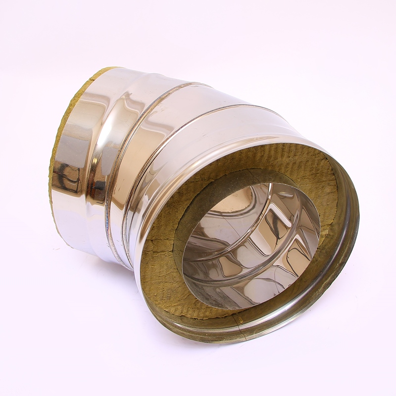 Сэндвич-колено 135" Ferrum Ф180х280 нержавеющая сталь (430/0,5мм) FD07180N4FF - Вид №1