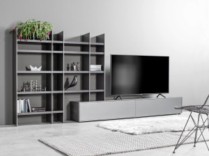 ТВ шкаф с книжным шкафом