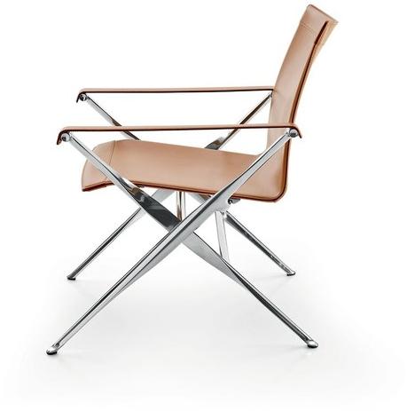 B&B Italia Кожаное кресло с подлокотниками Beverly Bf70b - Вид №1