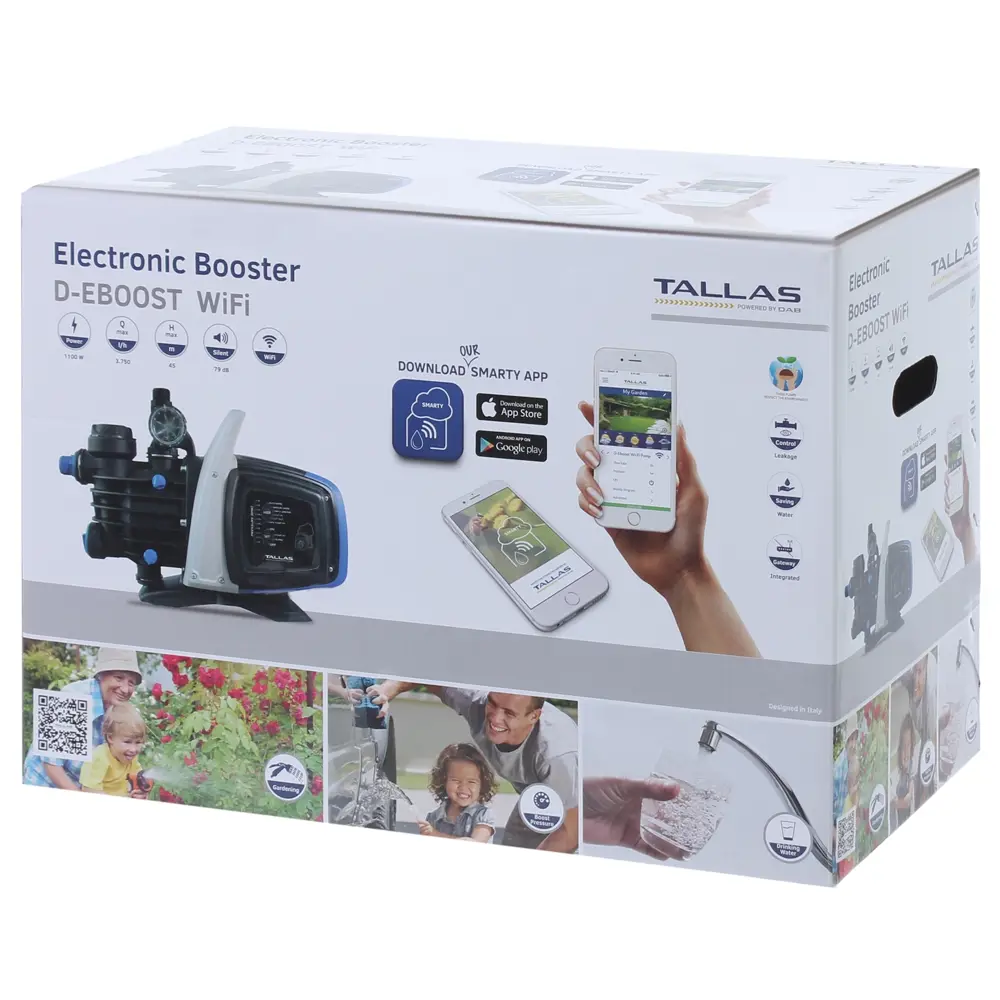 Насос садовый Tallas D-Eboost 1100/45 WiFi 3750 л/час 81967202 STLM-2208249  - Вид №7