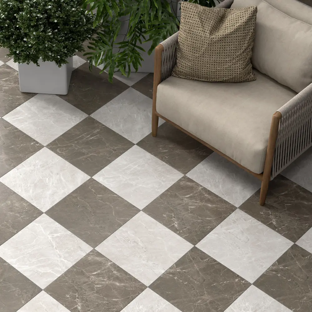 Глазурованный керамогранит Kerama Marazzi Феррара SG171700N 40.2x40.2 см 1.62 м² матовый цвет серый 84407408 STLM-2007953