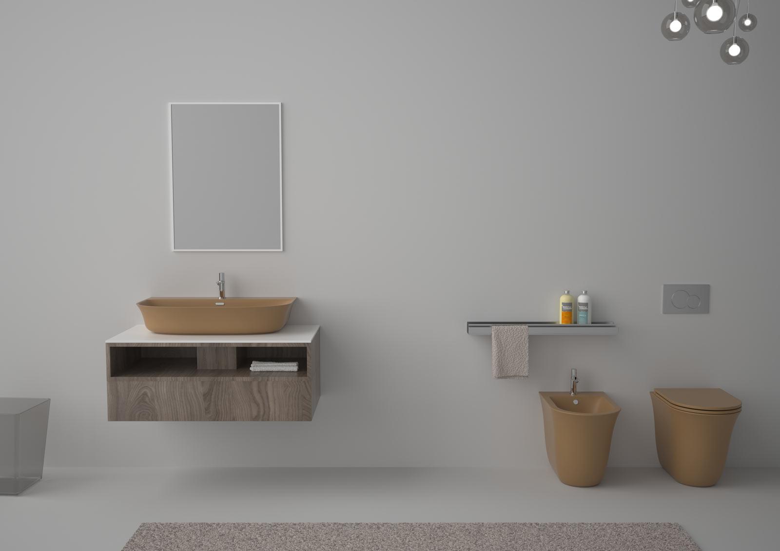 FLLAVBW8021 Подвесная раковина настенная GSG CERAMIC Flut - Вид №4