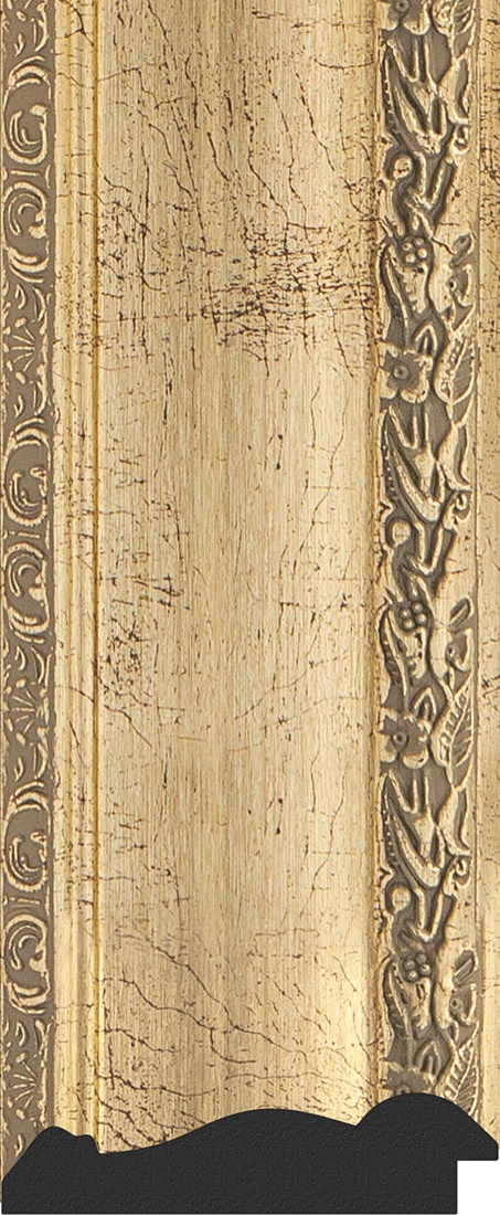 BY 3671 Зеркало в багетной раме - состаренное серебро с орнаментом 120 mm EVOFORM Octagon - Вид №2