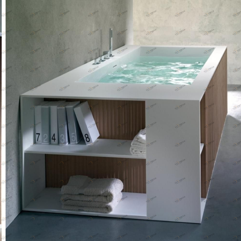 Ванна напольная с гидромассажем и панелями Veer 230 см Karolitalia VEERRULEGM230X100