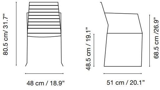 iSimar Садовый стул из оцинкованной стали с подлокотниками Tarifa 8027 - Вид №1