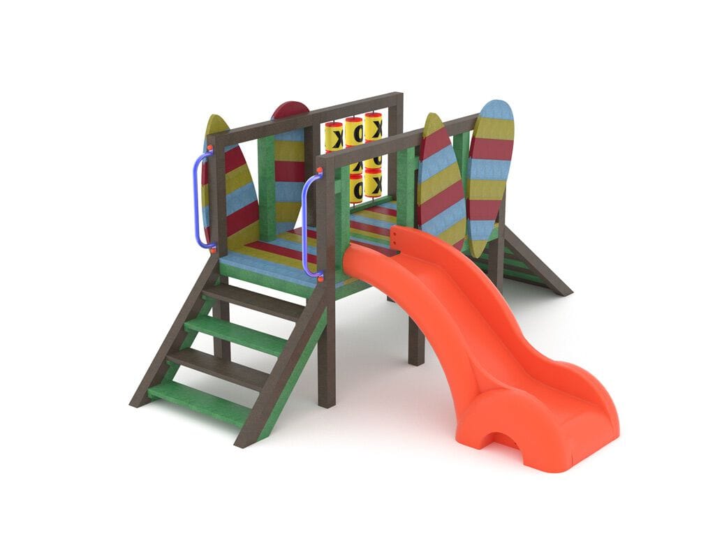 Рециркулированная пластиковая игровая структура EUROCOMITALIA COMBI BABY ARCH-00113981 - Вид №1