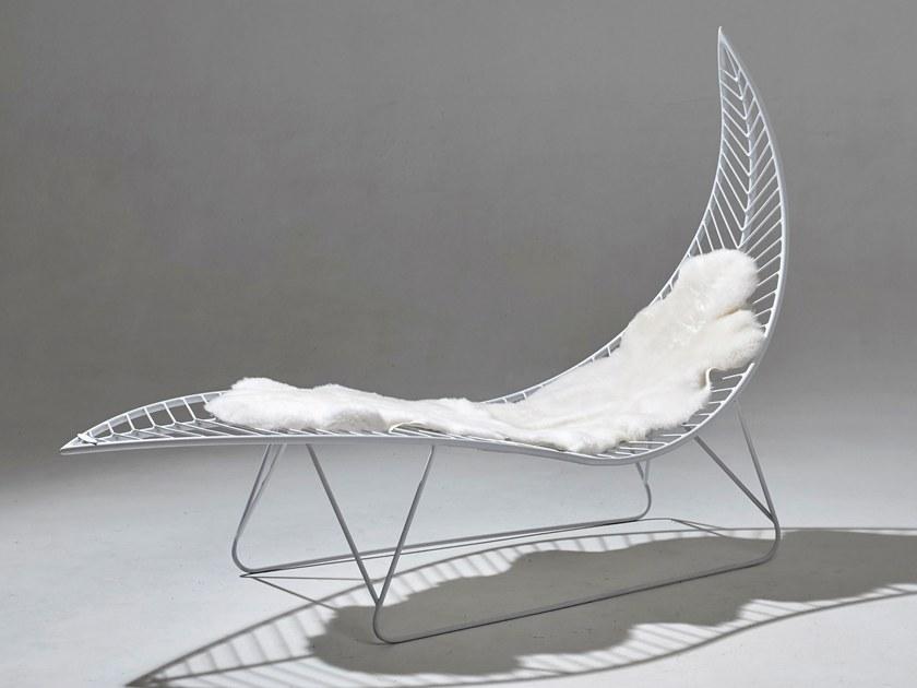 Studio Stirling Шезлонг из стали с порошковым покрытием Leaf sun-id-1499485 - Вид №3