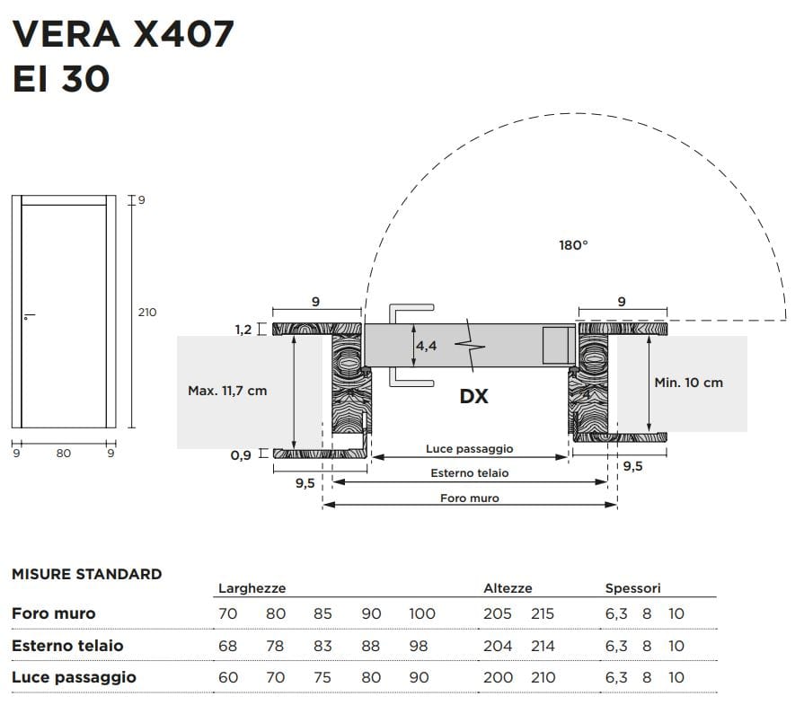 Деревянная огнестойкая роторная дверь Venus Design отель ARCH-00090385 - Вид №2