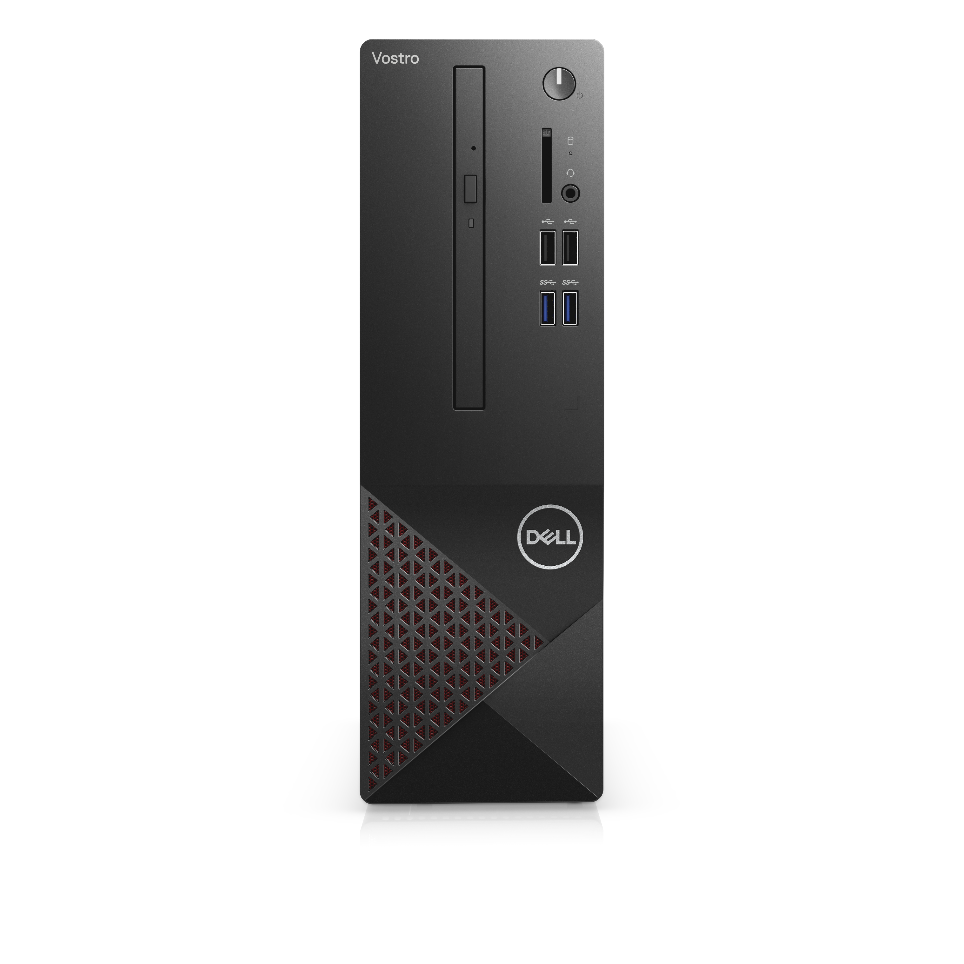 3681-2628 vostro 3681 sff intel core i3 10100(3.6ghz)/8 gb/ssd 256 gb+1tb(7.2k)/uhd 630/bt/wifi/mcr/1y nbd/black/w10pro Dell Santreyd  - Вид №1