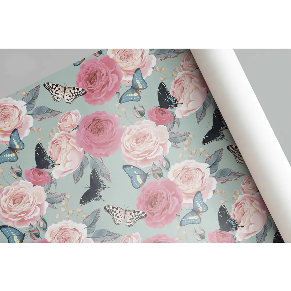 Симфония - Упаковочная бумага «Бабочки в саду» для праздничного оформления 85262965 STLM-0060609 - Вид №1