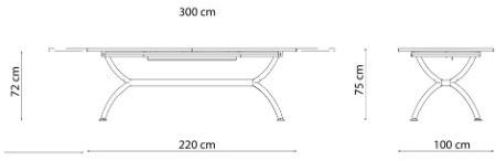 Vermobil Раздвижной садовый стол из металла Summertime Va4300 - Вид №5