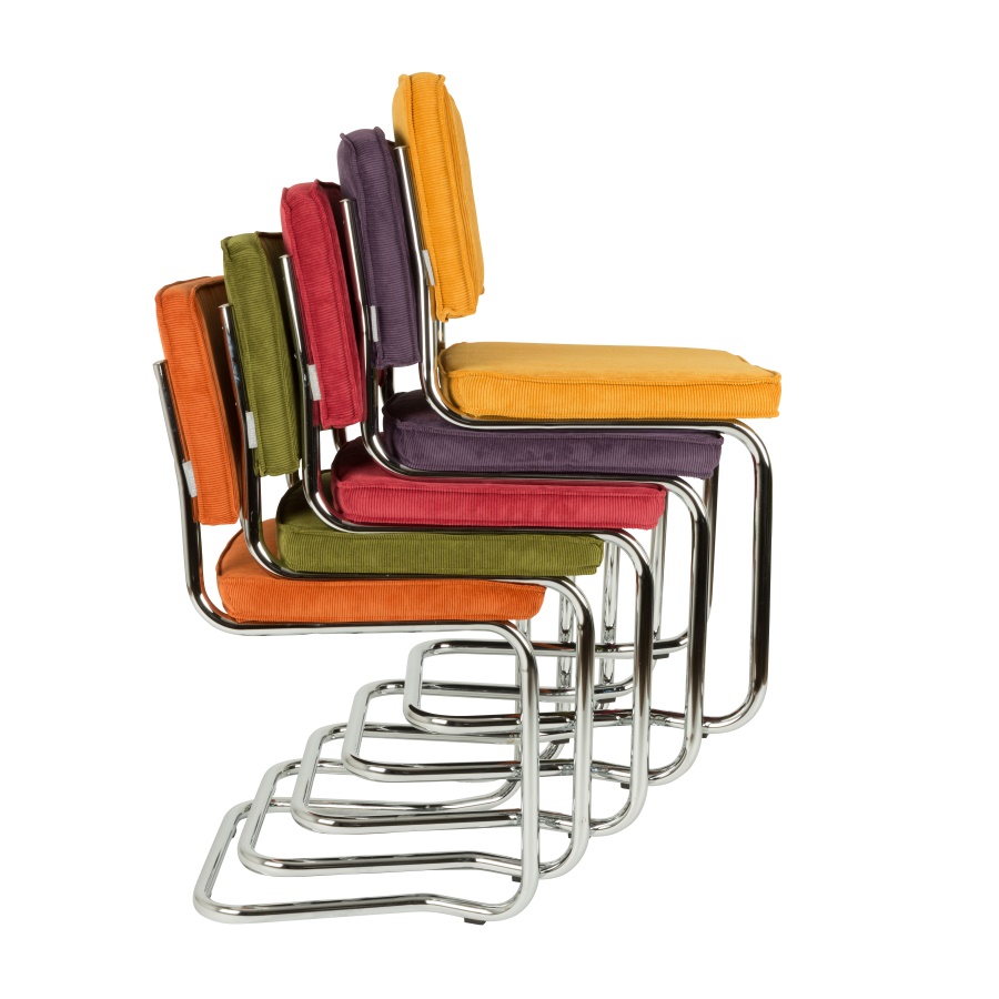 Стул Ridge Kink Rib красный Zuiver 1100056 - Вид №9