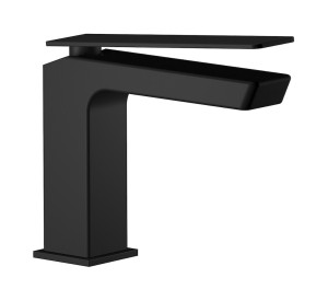 Смеситель для раковины на 1 отверстие в комплекте с донным клапаном WE ARE IB k3200np Matt Black K3