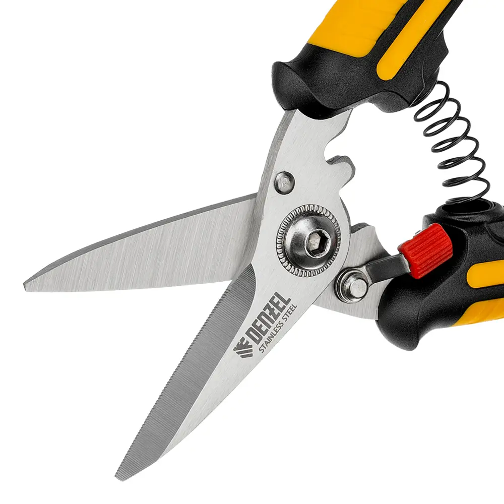 Ножницы по металлу прямой рез Denzel 78318 до 1 мм 185 мм STLM-2040847 - Вид №3