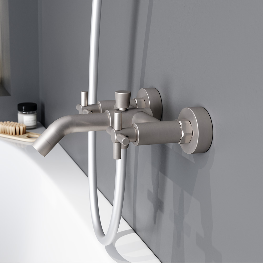 281000000 Nickel смеситель для ванны/душа Damixa Neo Classic  - Вид №6