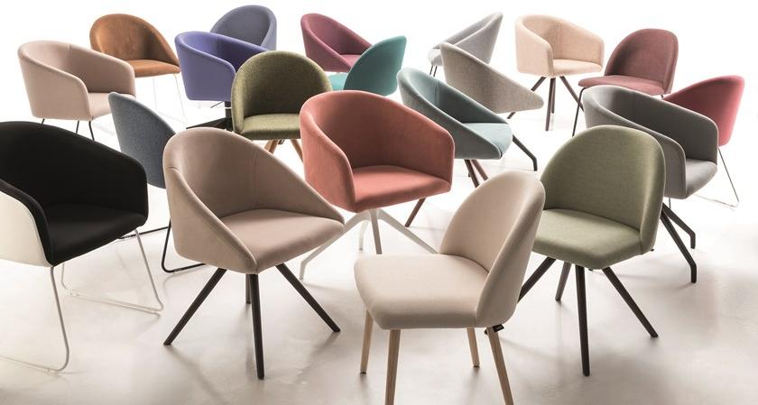 Luxy Тканевый стул на санках с подлокотниками Bloom 4blfn46, 4blfb48, 4blfc50 - Вид №7