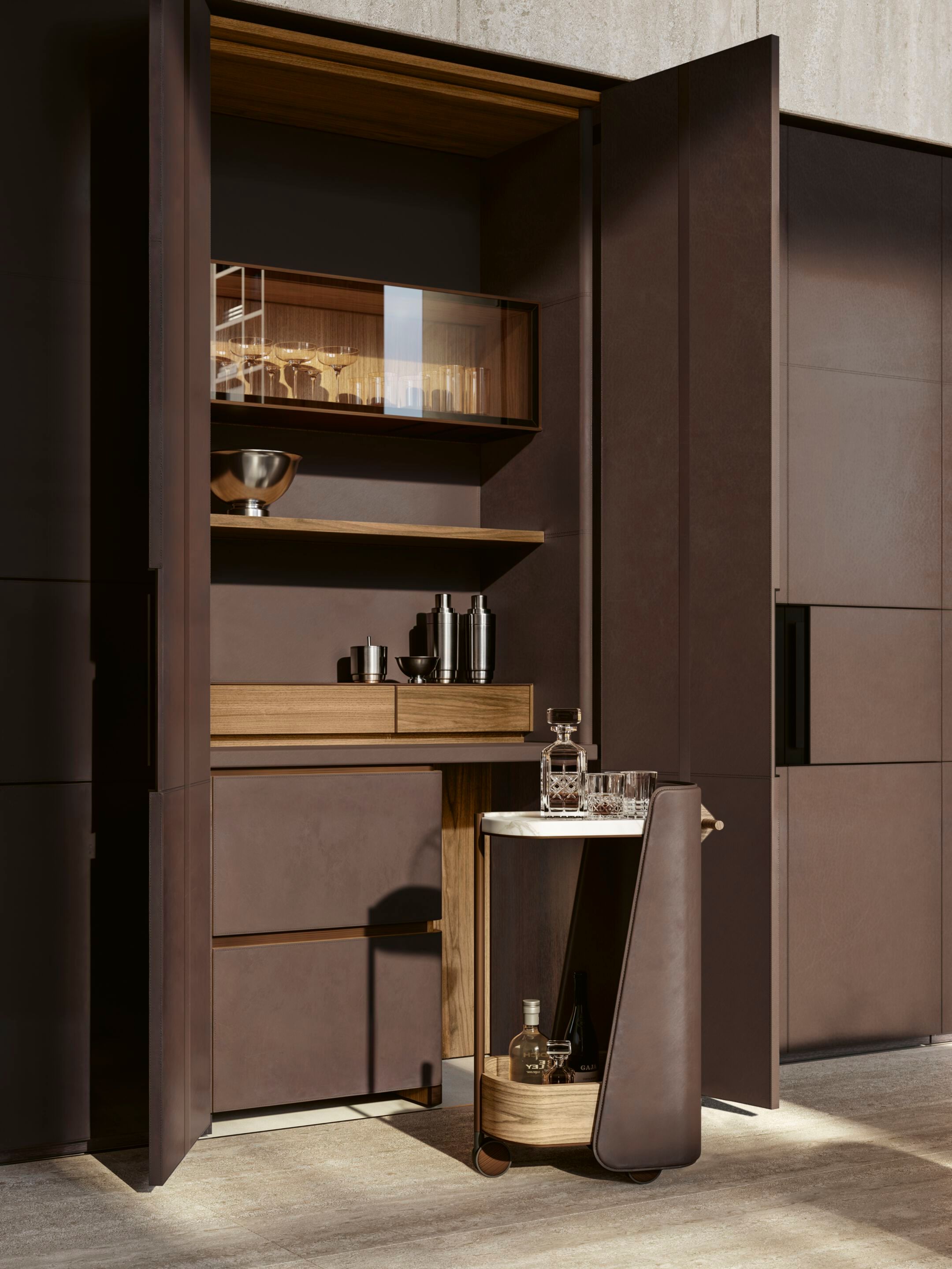 Барный шкаф со встроенным освещением Lema Eureka ARCH-00109014 - Вид №1