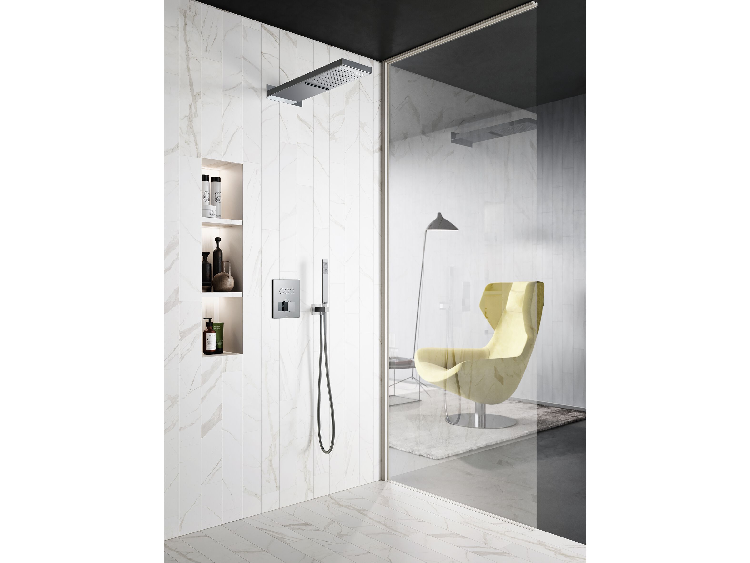 Термостатический встраиваемый смеситель для душа RUBINETTERIA PAFFONI Compact Box ARCH-00027525 - Вид №1