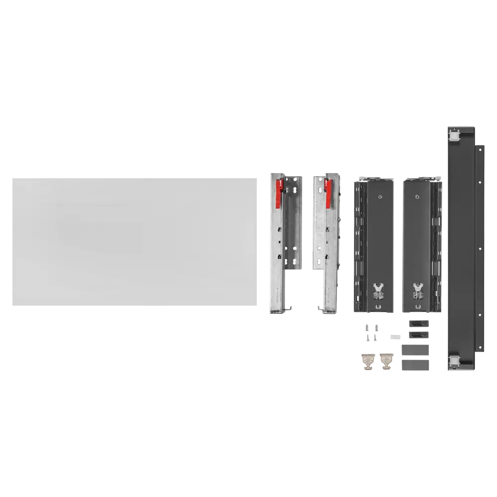 Выдвижной ящик с доводчиком 60x11x30 см KONSENSA ЛДСП/металл цвет серый Flowbox STLM-2070979 - Вид №5