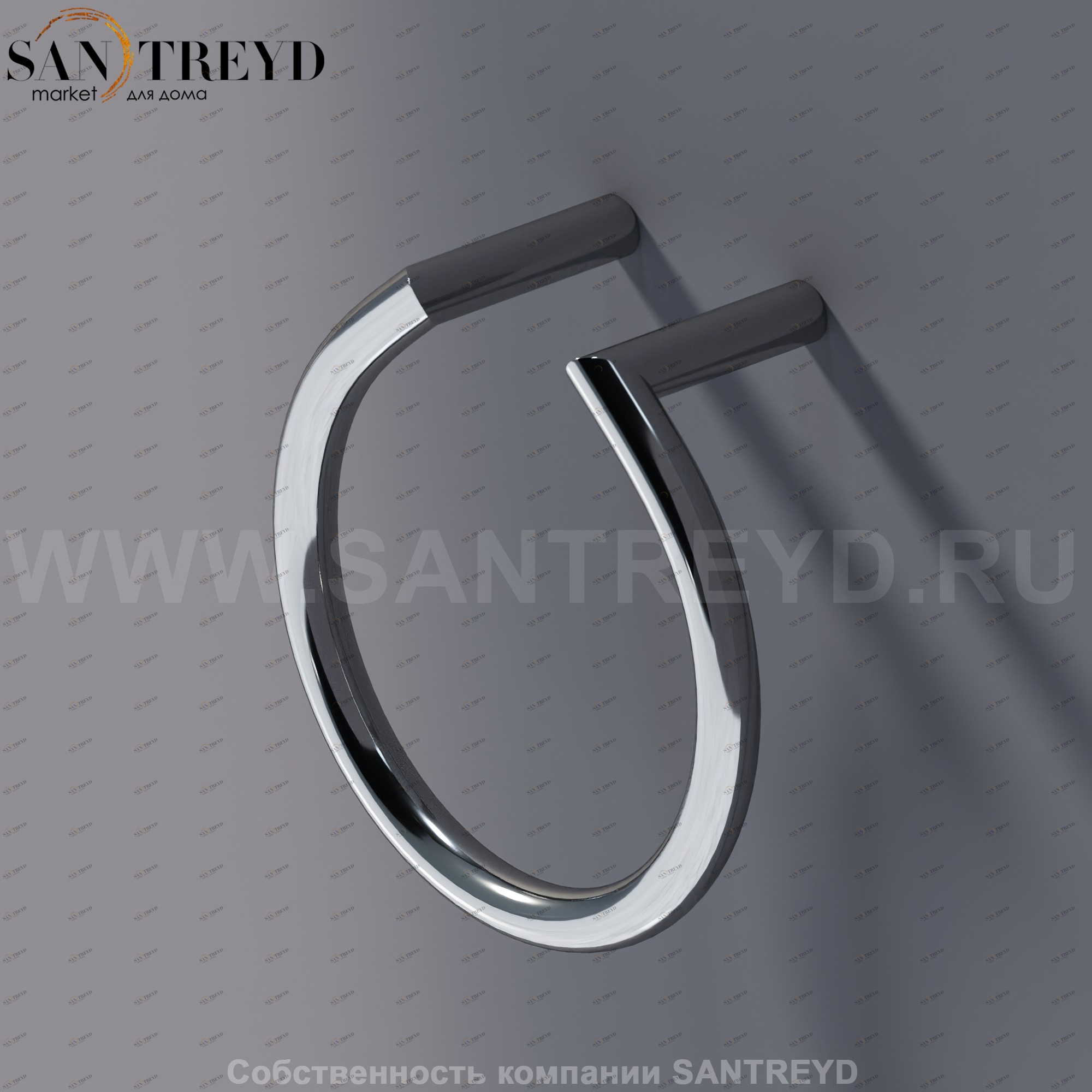 Agape O.L.C. Полотенцедержатель кольцевой 19 см хромированный AOLC0817S Аксессуары OLC