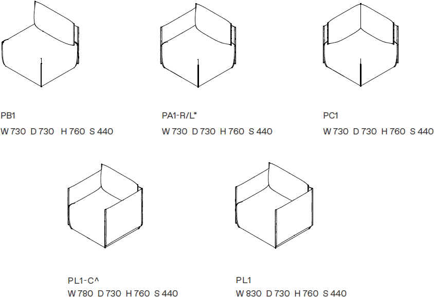 Ross Gardam Модульный тканевый диван со встроенным журнальным столиком Place sun-id-1442423 - Вид №11