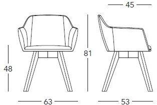Real Piel Мягкое кресло с подлокотниками Nur sun-id-1400836 - Вид №8