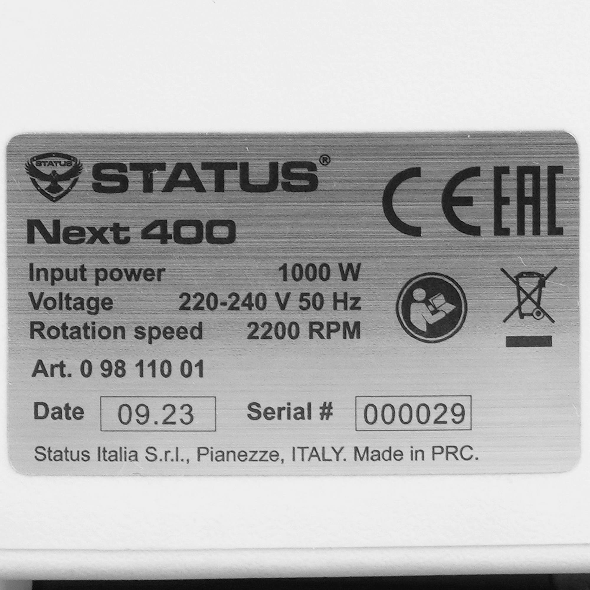 5451022 Измельчитель пищевых отходов Status NEXT 400 STDN-0025924 - Вид №4