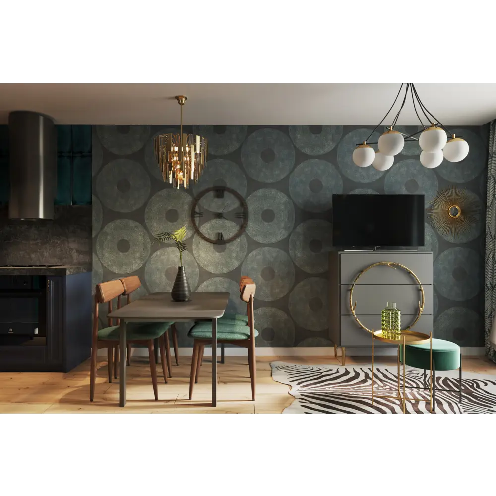 Зеркало декоративное «Sun» круг 55 см цвет золотой 82143158 STLM-2065267 INSPIRE  - Вид №6