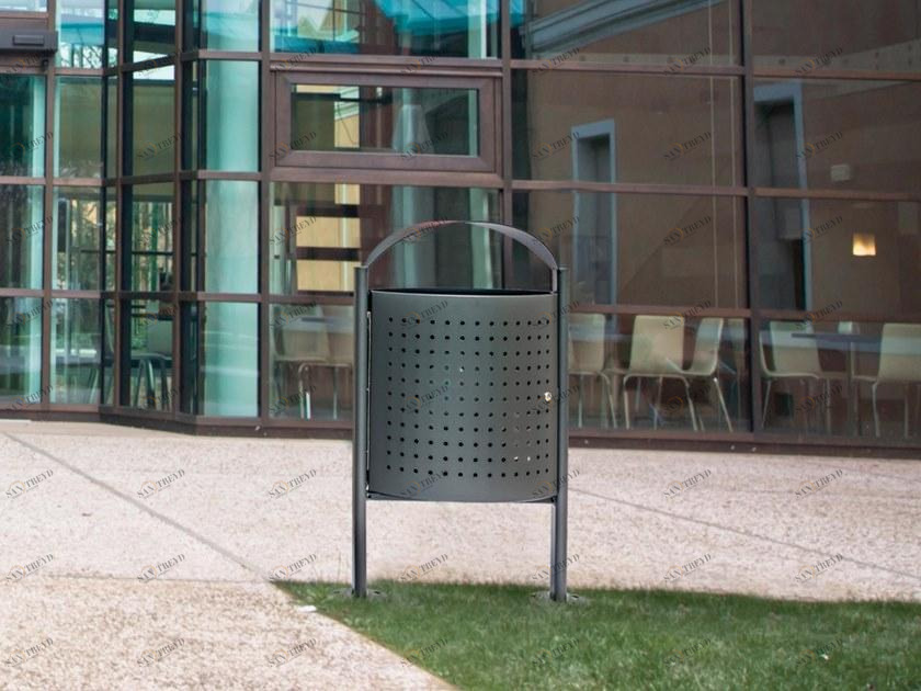 City Design Урна для мусора стальная с крышкой для улицы sun-id-1366701