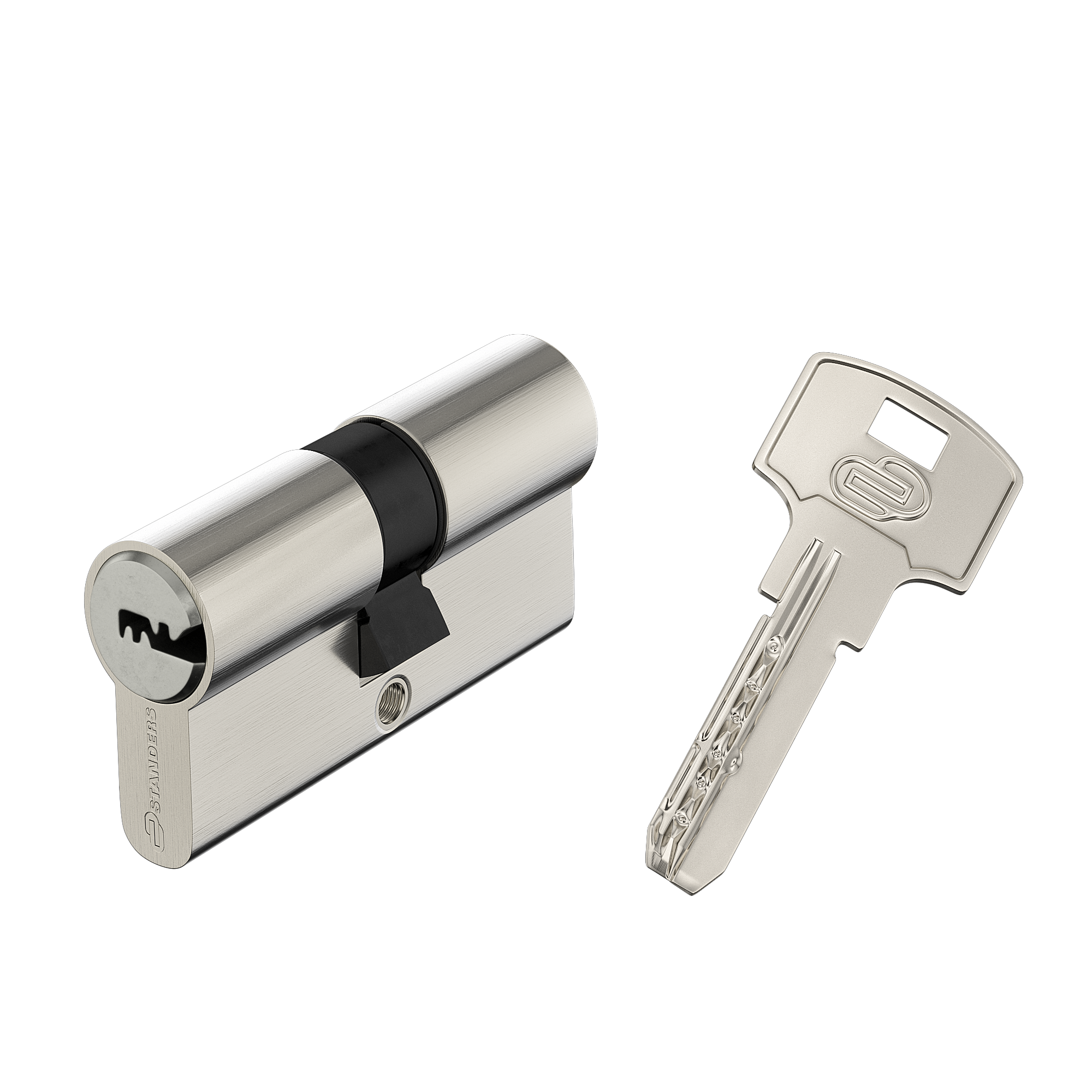 Цилиндр дверной STANDERS TTAL1-3030CR 30+30 мм с 4 ключами 82625321 STLM-0032193
