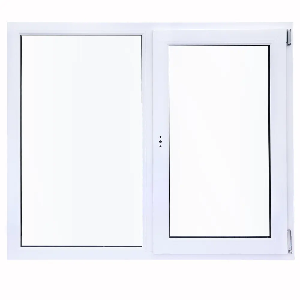 Veka: Двустворчатое пластиковое окно 1200×1200 мм с двухкамерным стеклопакетом 83117302 STLM-0039107 - Вид №1