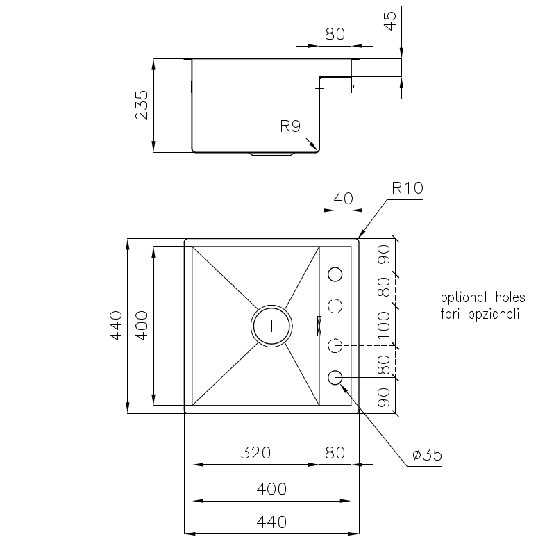 1236050 Мойка Quadra 1236050 Fosterspa  - Вид №1
