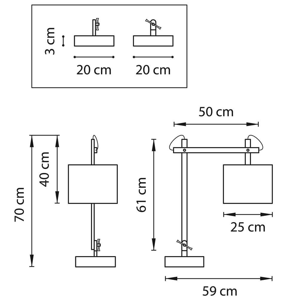 Настольная лампа Lightstar Meccano 766919 LIGHTSTAR КЛАССИЧЕСКИЕ 138930 Белый  - Вид №1
