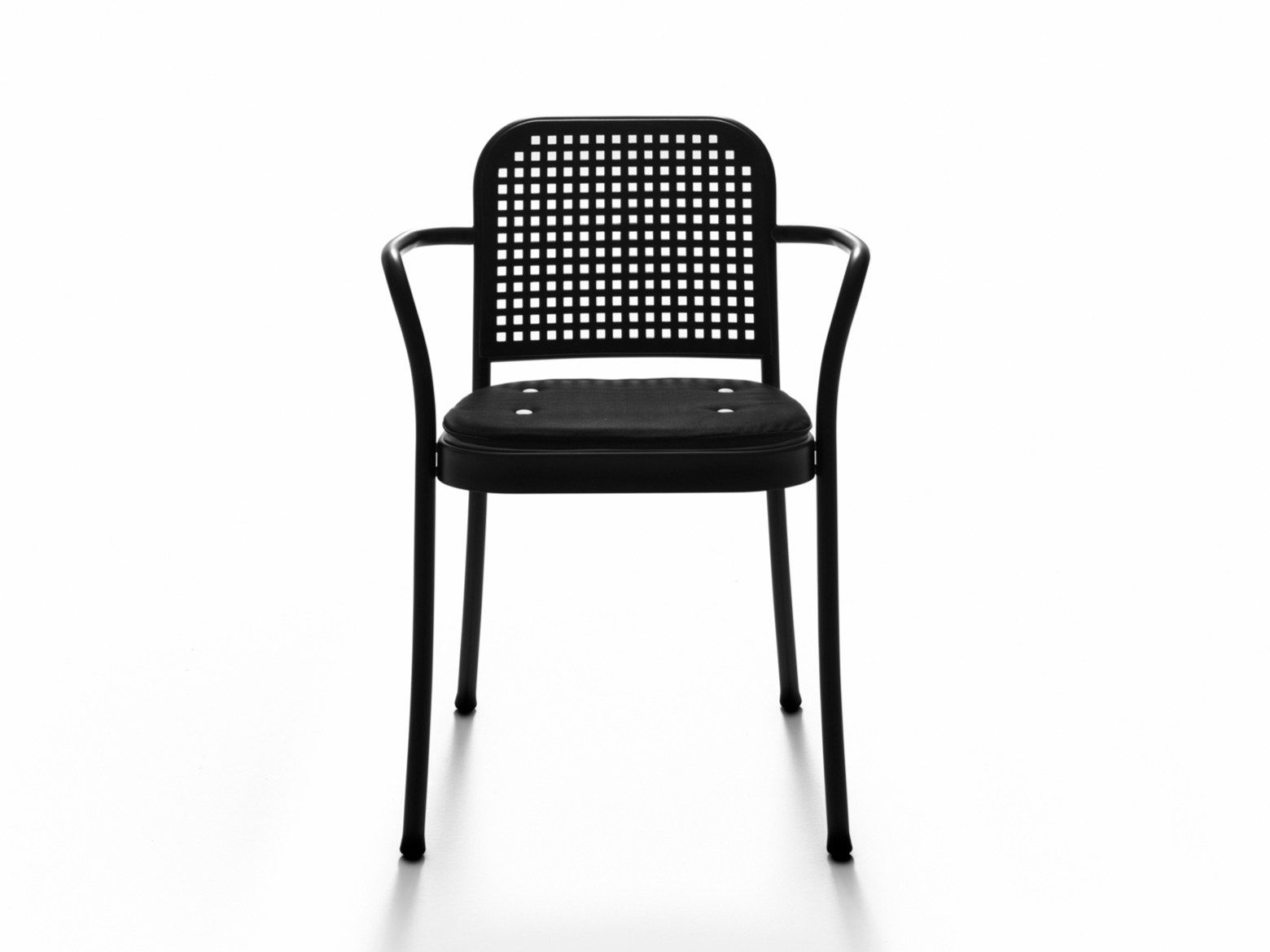 Алюминиевый штабелируемый стул с подлокотниками DE PADOVA Silver ARCH-00041384