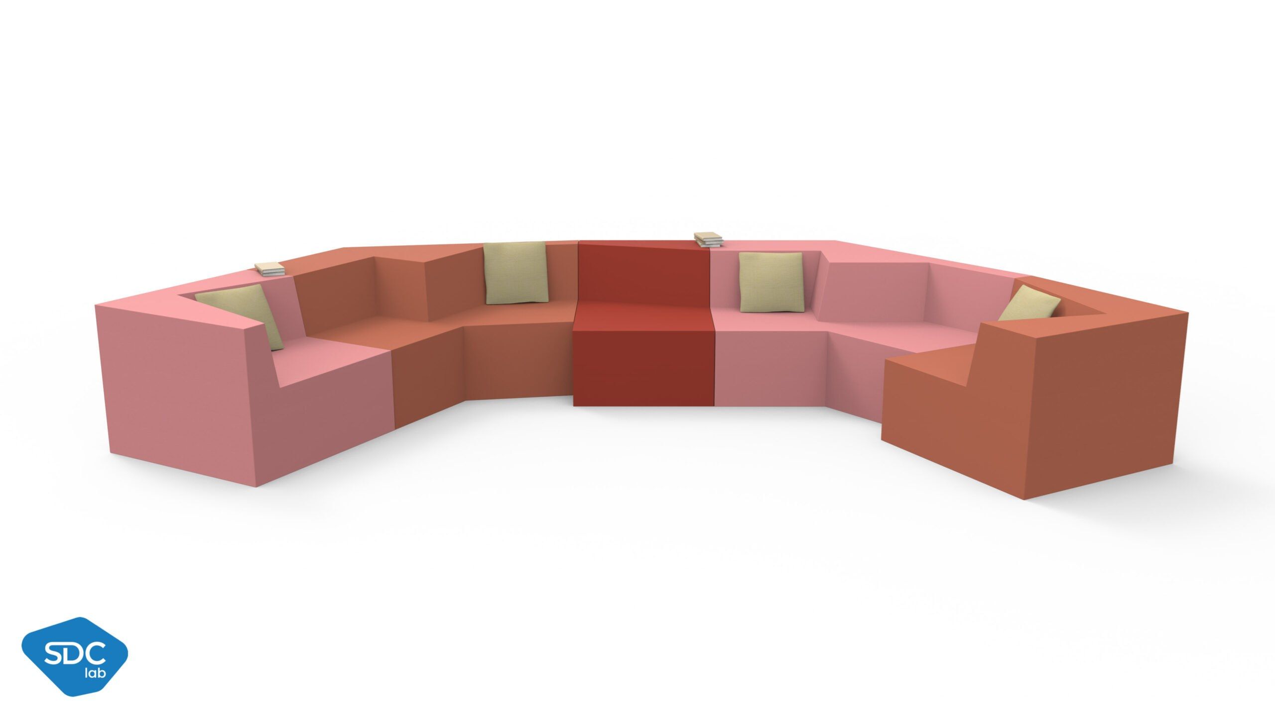 Divano per contract in QM Foam Quinze & Milan Skew ARCH-00096976 - Вид №1