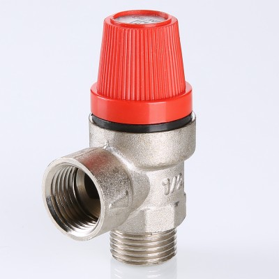 VT.496.N.0430 Клапан предохранительный никелированный Valtec 1/2", 3 бара  - Вид №3