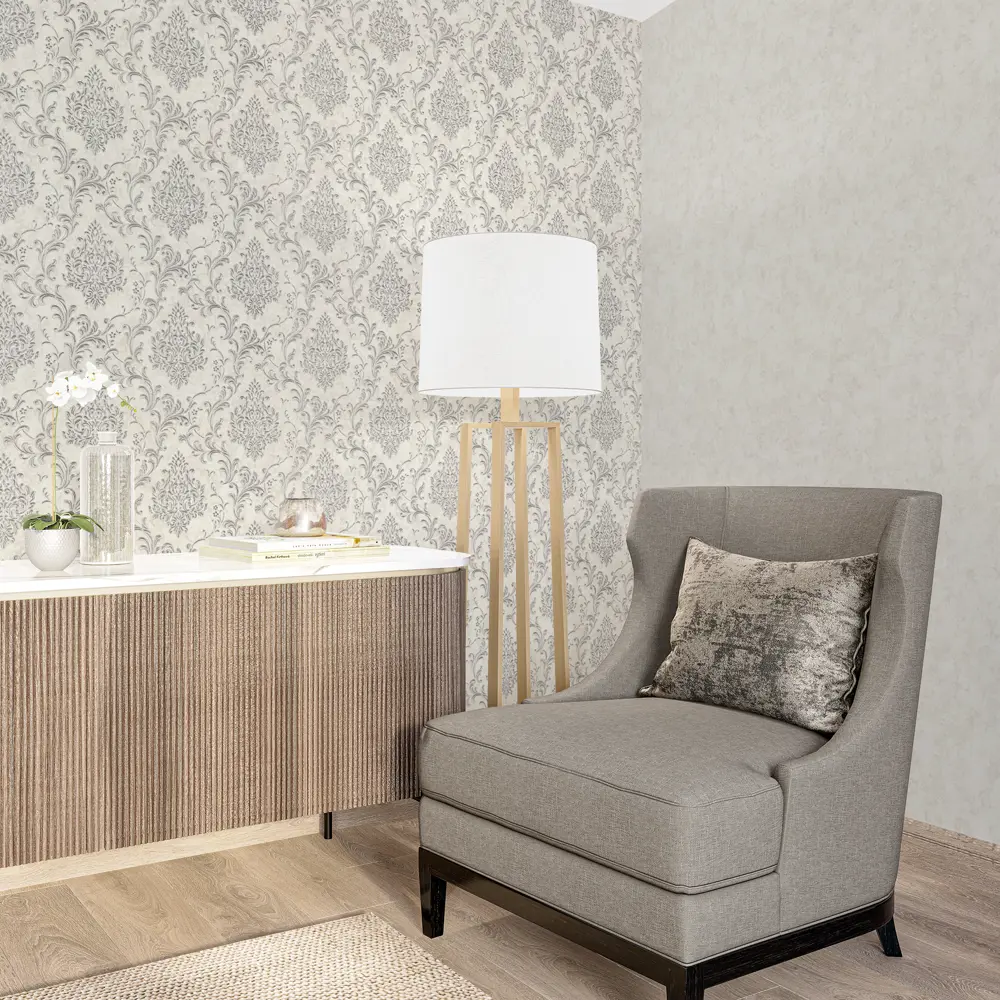 Обои флизелиновые Palitra Home Diamond серые 1.06 м HC71781-14 STLM-2203636 - Вид №3