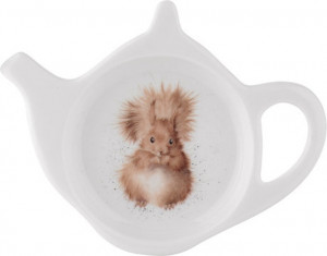 10582933 Royal Worcester Подставка для чайного пакетика Royal Worcester "Забавная фауна, Белочка" 13см Фарфор костяной