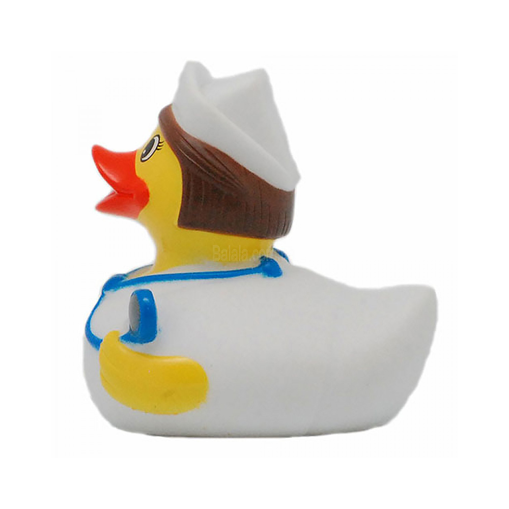 1886/1386 Уточка резиновая Медсестра Веселые Ути-Пути 