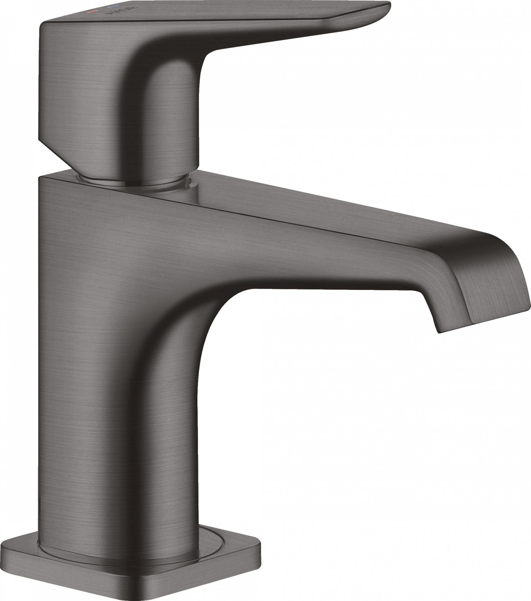 36112340 Смеситель для раковины 90, однорычажный, с рычажной ручкой, для умывальников со сливным гарнитуром AXOR CITTERIO E