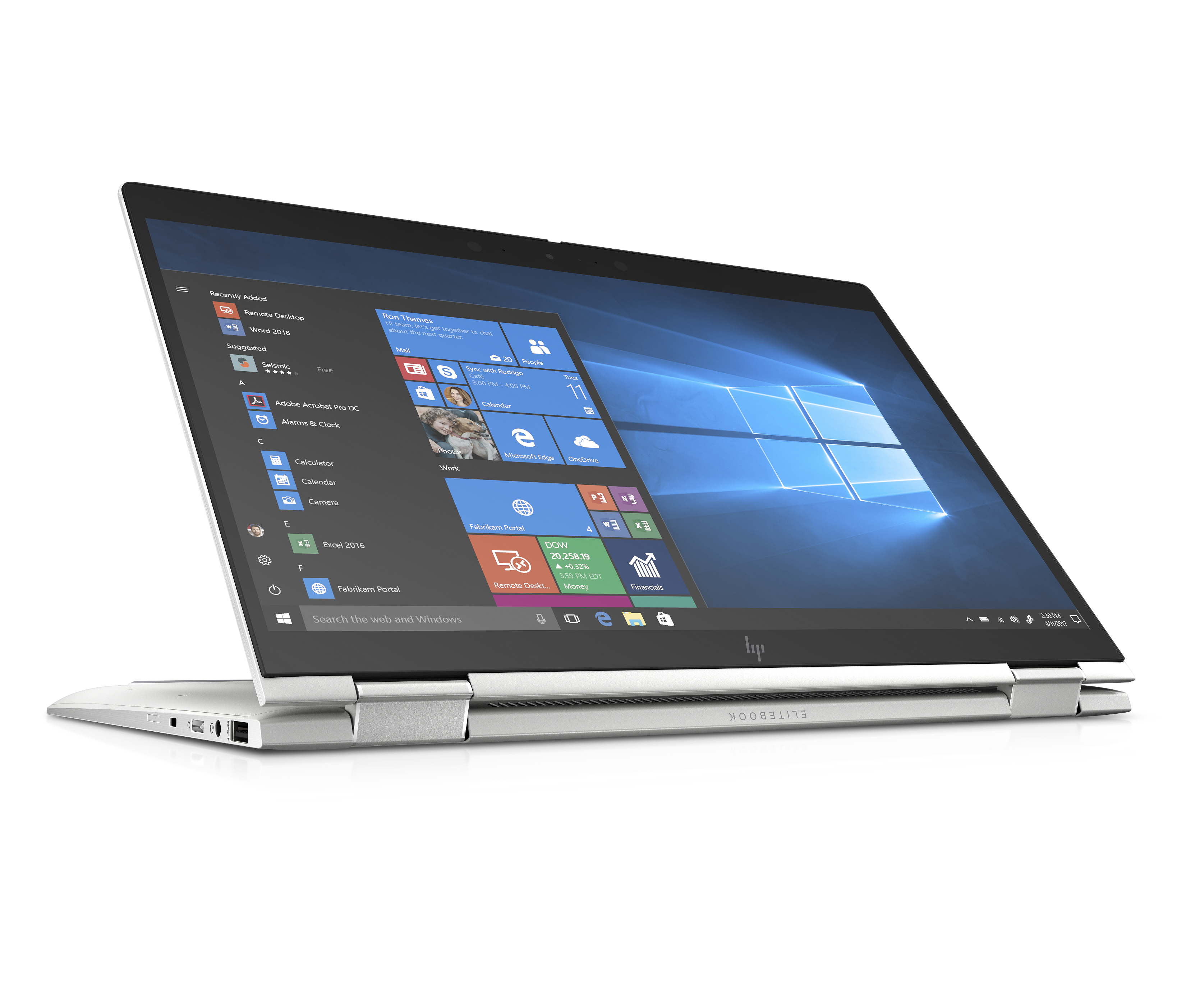 7KN36EA#ACB elitebook x360 1040 g6 14"(1920x1080)/touch/intel core i5 8265u(1.6ghz)/8192mb/256ssdgb/nodvd/int:intel hd graphics 620/lte/3g/67whr/war 3y/1.35kg/metallic grey/w10pro + 1000 nit sure view, pen HP Santreyd  - Вид №5