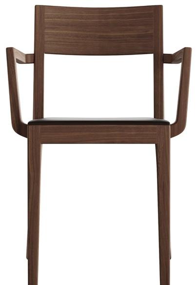 horgenglarus Штабелируемый стул из массива дерева с подлокотниками Miro 6-400a - Вид №6