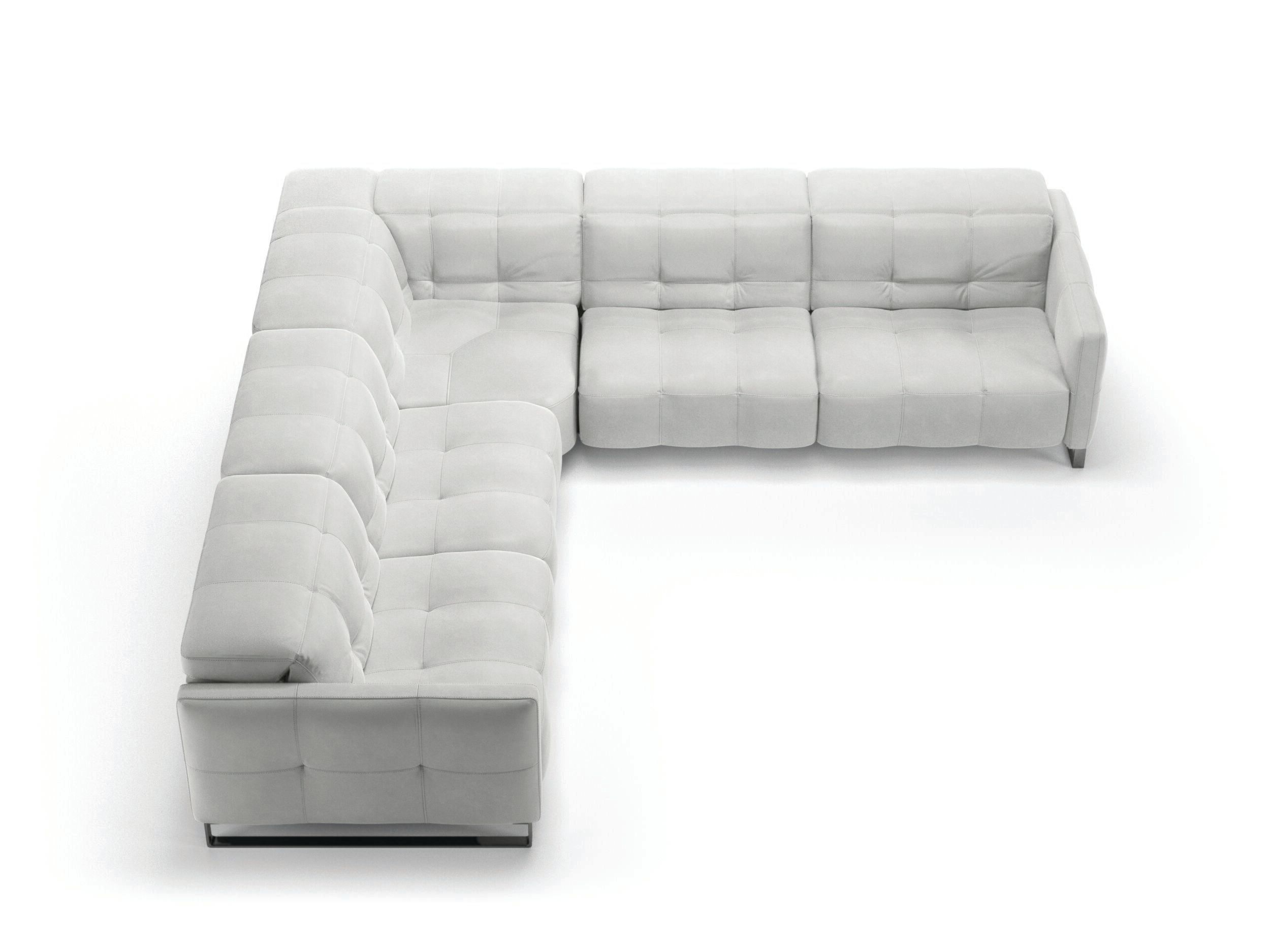 Кожаный угловой диван с электроприводом Natuzzi Italia Philo ARCH-00001943 - Вид №1