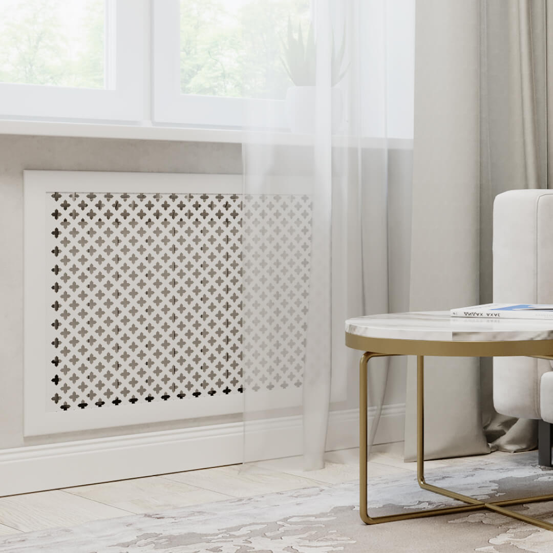 Экран для радиатора 90х60 см Готико белый STELLA Standart STSR-1107 - Вид №1