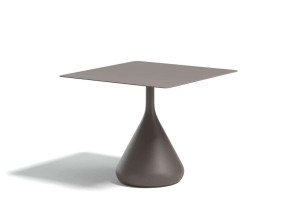 Керамический квадратный садовый стол с верхней частью HPL