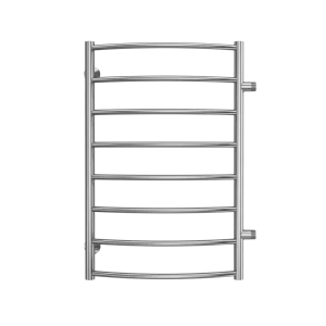 Водяной полотенцесушитель лесенка Вармо Сатурн 50x80 см боковая подводка 1" нержавеющая сталь цвет хром